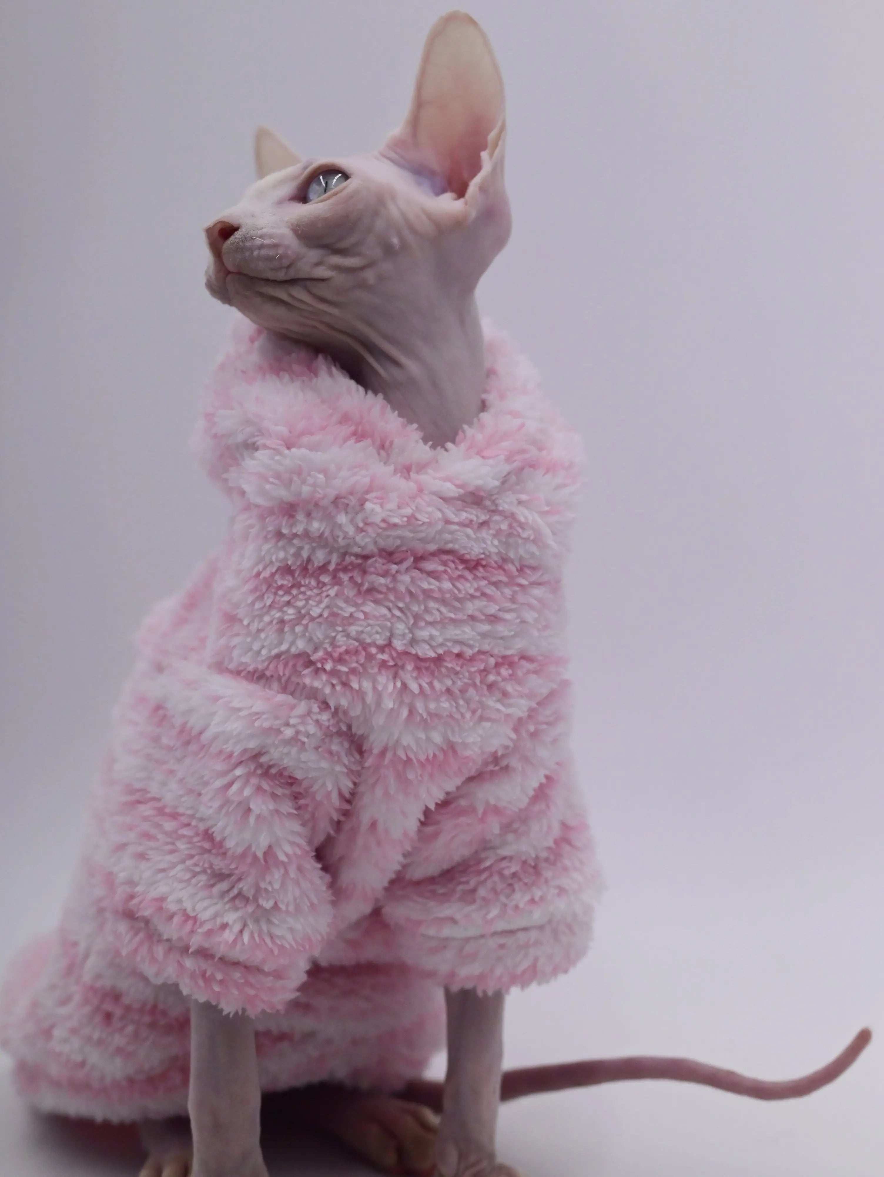 Mink Fleece Cat Cardigan | Warm Winter Jacket